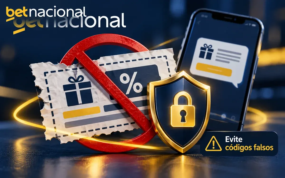 Alerta sobre códigos promocionais falsos